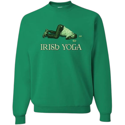 Men's Green "Irish Yoga" Sweatshirt – Funny St. Patrick's Day Pullover