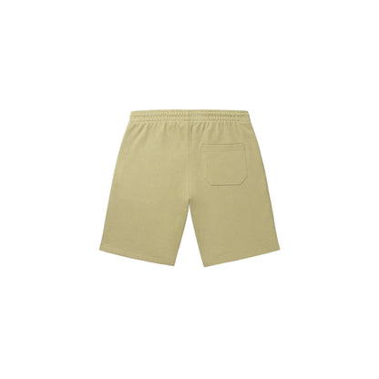 Emblem Beige Twill Shorts