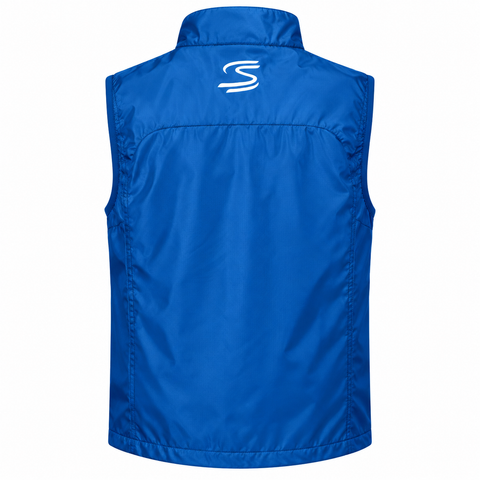 Ayrton Senna F1 Stripe Windbreaker Blue Vest 