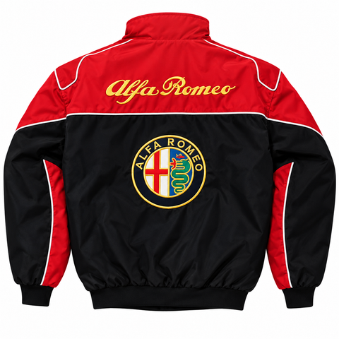 Vintage Alfa Romeo F1 Racing Jacket Red & Black