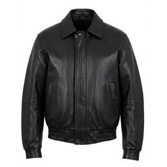 Classic Women Vintage Leather Bomber Oversize Jacket