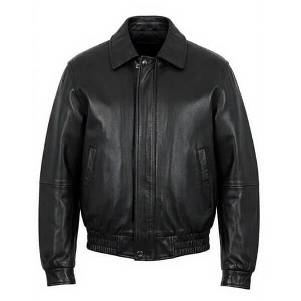 Classic Women Vintage Leather Bomber Oversize Jacket