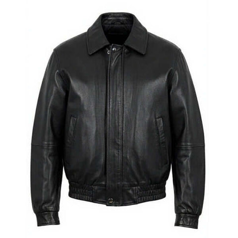 Classic Women Vintage Leather Bomber Oversize Jacket