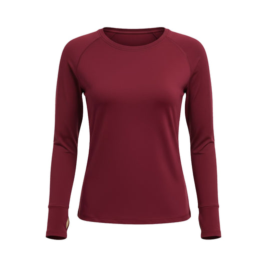 Comfort-Driven Women's Maroon Full Sleeve Tee