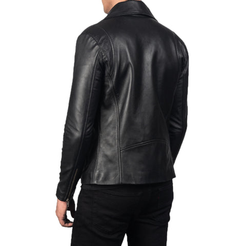Men Motorcycle Leather Biker Jacket Timeless Black Design