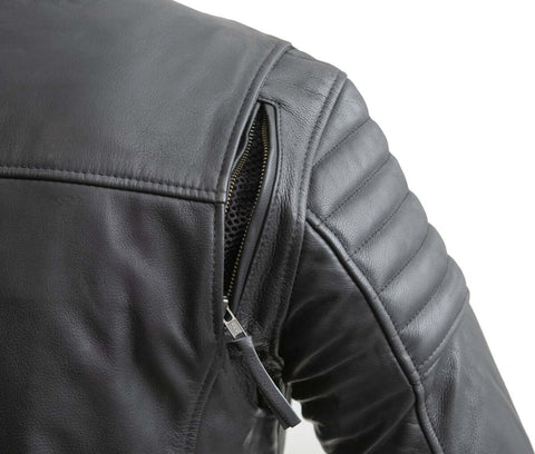 Men Urban Style Leather Motorcycle Jacket Trendy Gear 