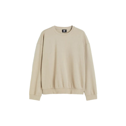 Men's Beige Crew Neck Sweatshirt