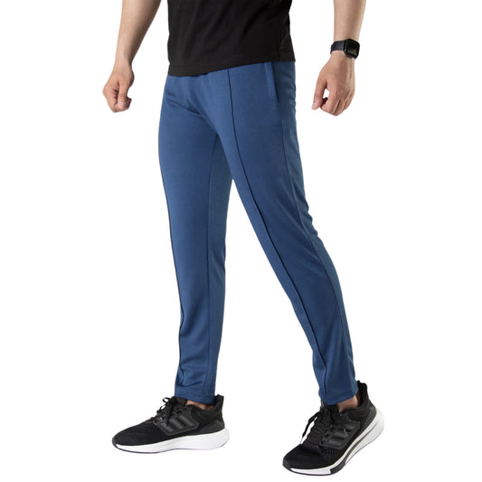 Tech Pants - Blue Bottoms with Black Panels
