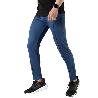 Tech Pants - Blue Bottoms with Black Panels