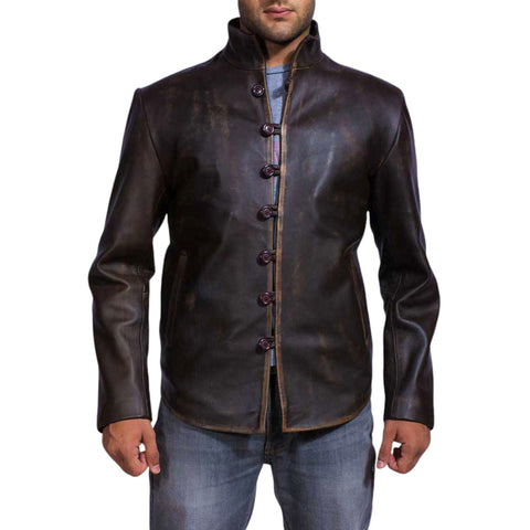 Men Black Leather Jacket Drakeshire Classic Motorcycle