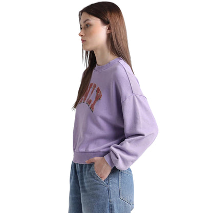Acid-Washed Purple Sweatshirt