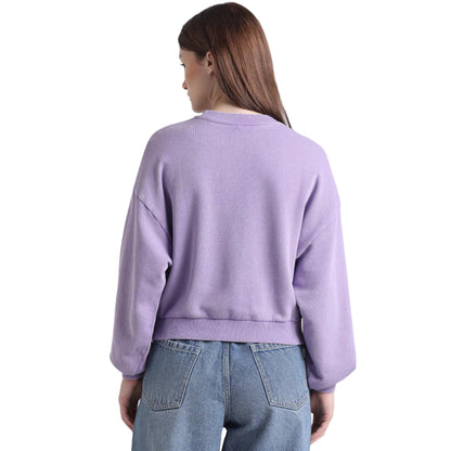 Acid-Washed Purple Sweatshirt