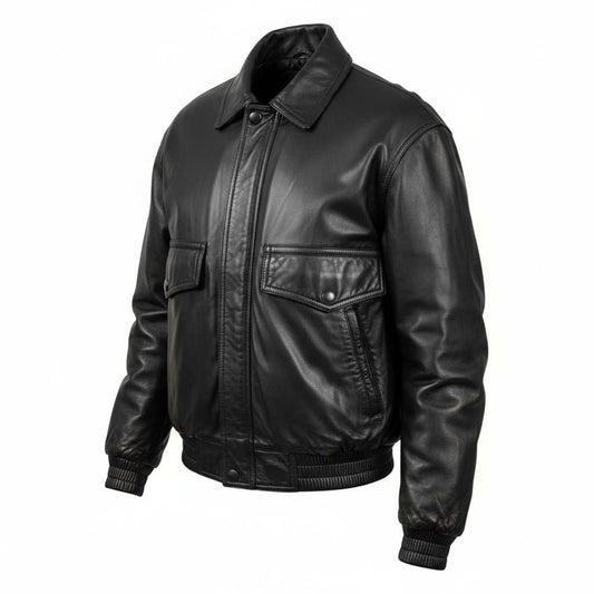  Oversized Aviator Leather Jacket Vintage & Stylish Outerwear