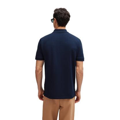 Men's wear Regular-Fit Polo Shirt in Merchandised Cotton Pique