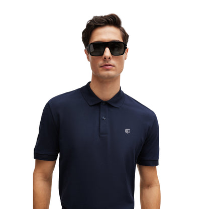 Men's wear Regular-Fit Polo Shirt in Merchandised Cotton Pique