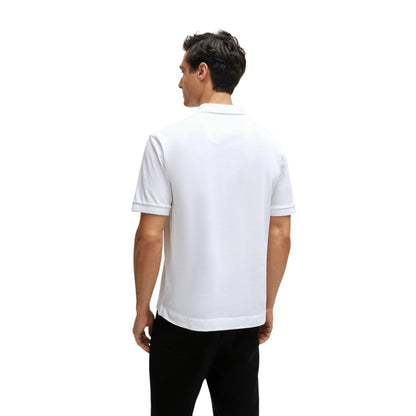 Classic White Short-Sleeve Polo Shirt