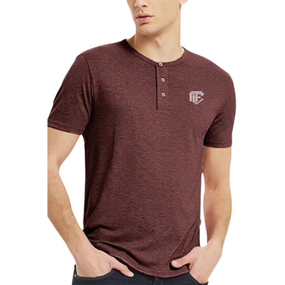 Maroon Marvel Essential Henley Shirts
