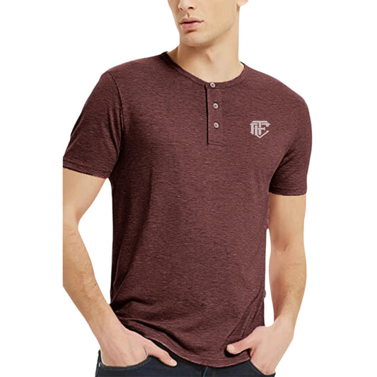 Maroon Marvel Essential Henley Shirts