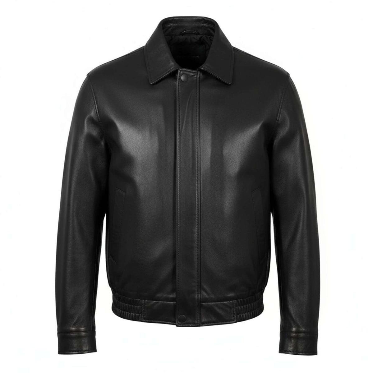 Authentic Retro Oversized Leather Jacket for women