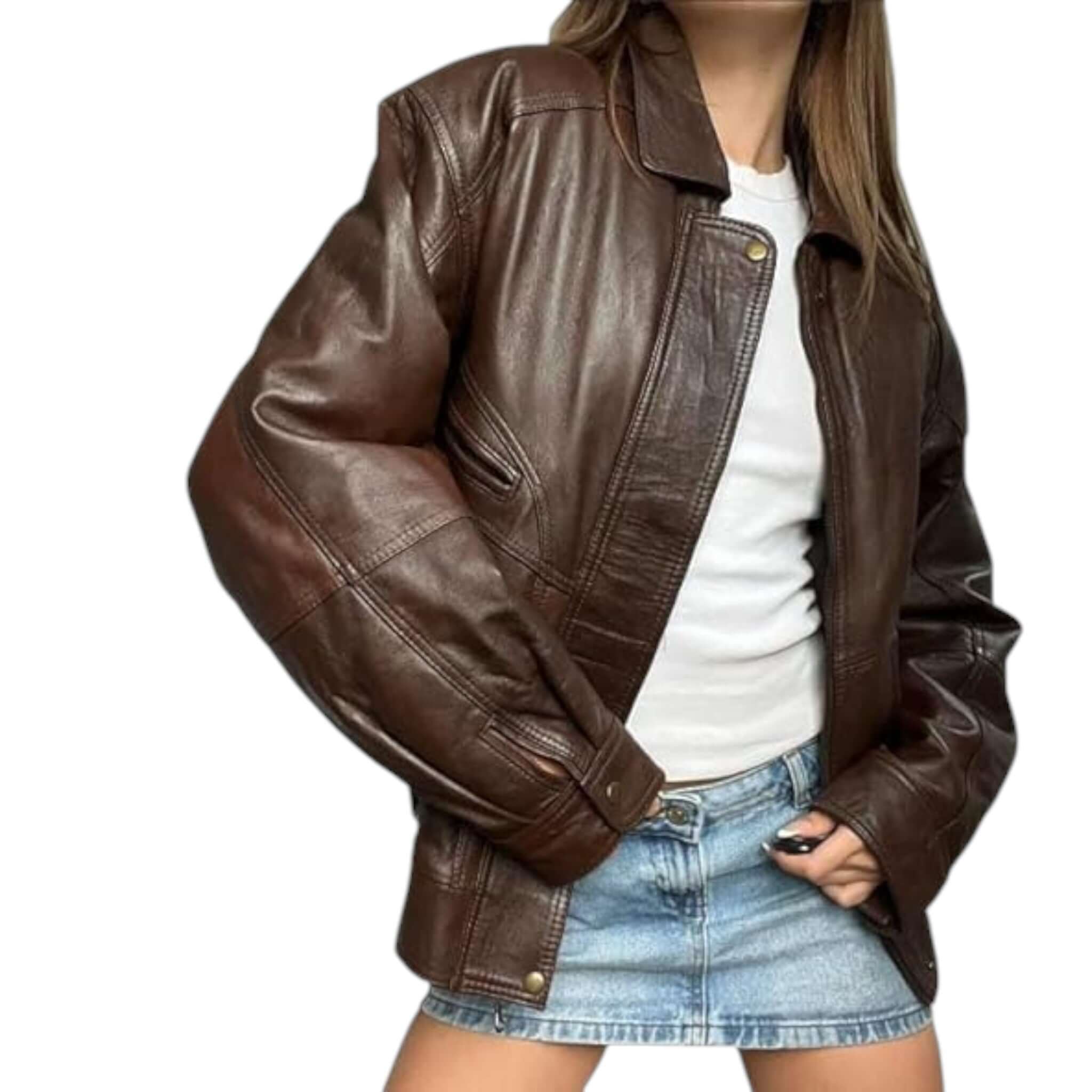 Retro Brown Leather Jacket – Fit To Lead Traders