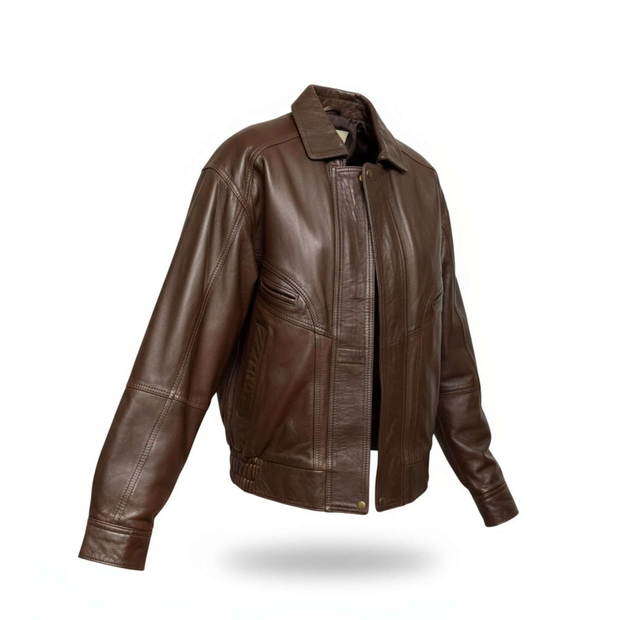 Retro Brown Leather Jacket – Fit To Lead Traders