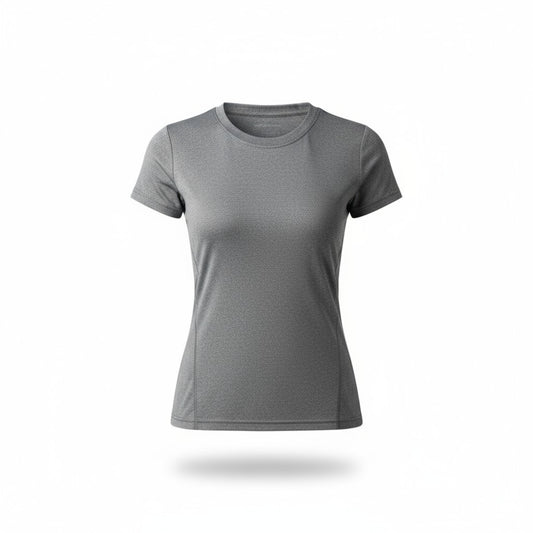 Gray t-shirt on a white background