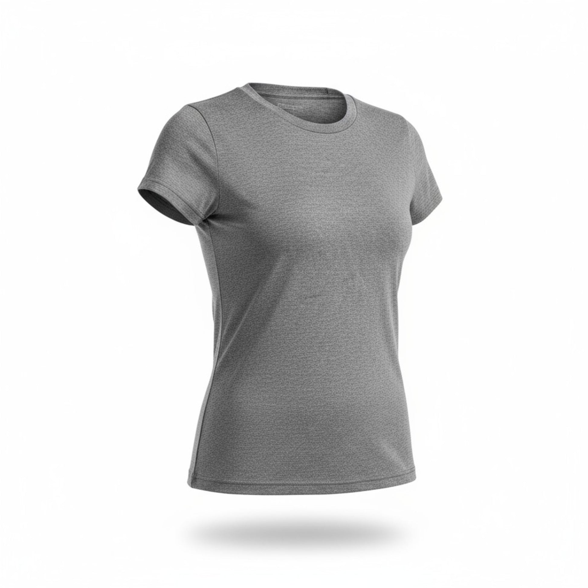 Gray t-shirt on a white background