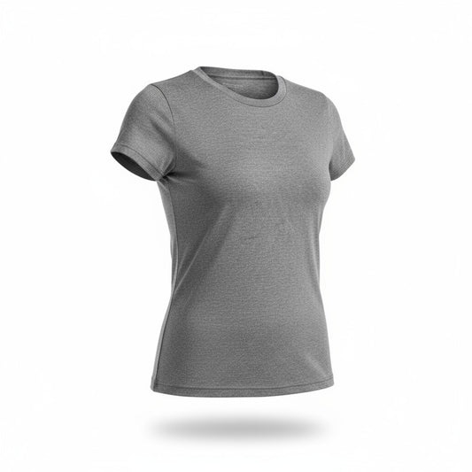Gray t-shirt on a white background