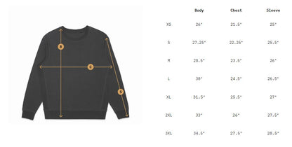 Organic Cotton French Terry Crew neck Sweatshirt