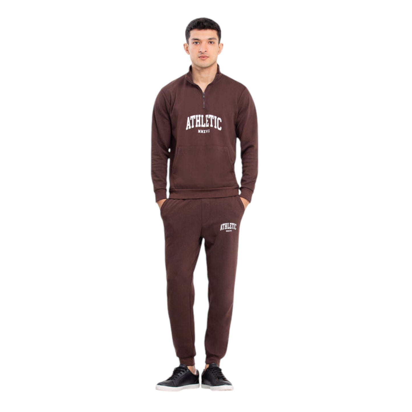 Dynamic Men's Zipper Jacket with Precision Stripe Accents
