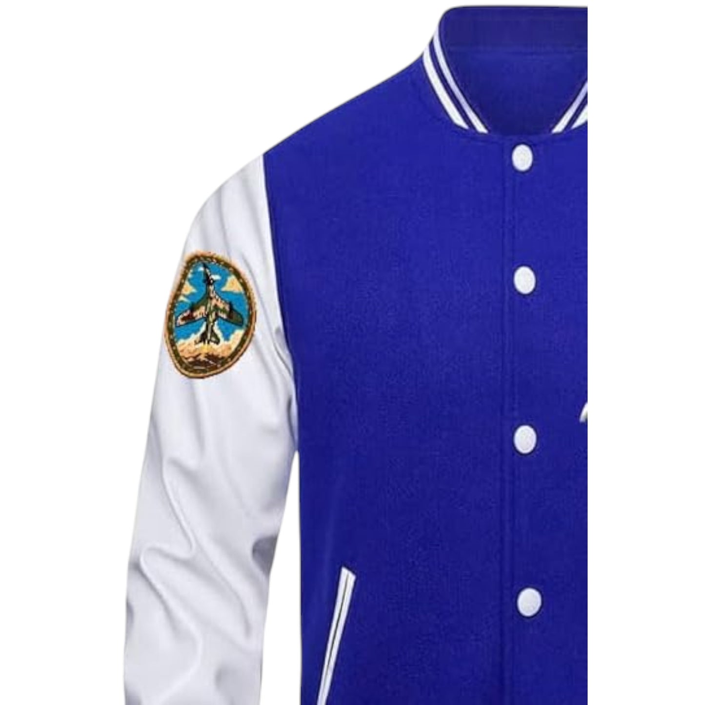 Men's Varsity Jacket – Wool Blend & Faux Leather
