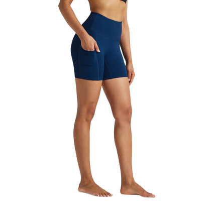Women's 5-Inch Yoga Shorts with Secure Pockets