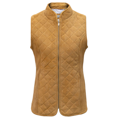 Women Chic Yellow Suede Vest Stylish & Elegant Layering