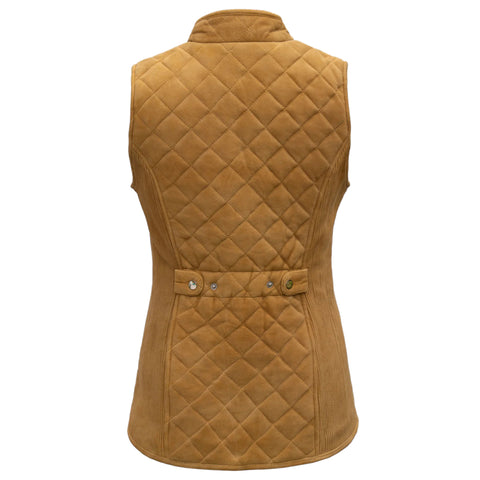 Women Chic Yellow Suede Vest Stylish & Elegant Layering