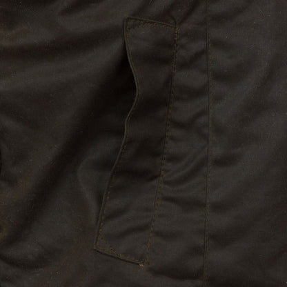Women's Waxed Cotton Utility Vest - Dark Brown