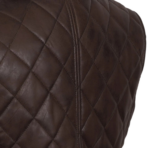 Women Quilted Leather Vest Stylish Warm & Versatile