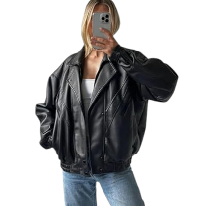 Legendary 90s Oversized Leather Bomber