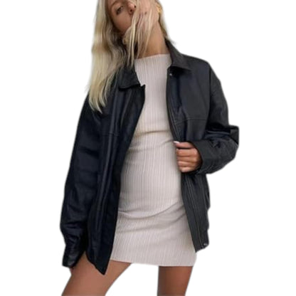 Bold & Timeless Vintage Leather Bomber