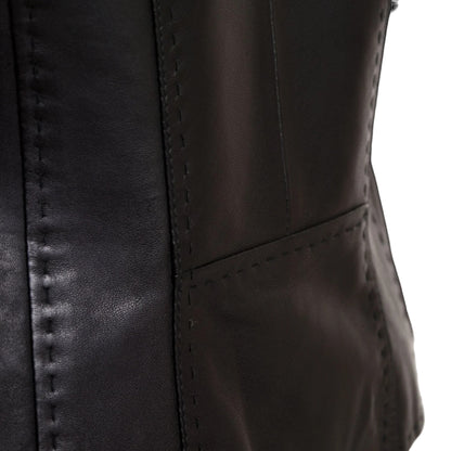 Women's Black Leather Jacket – Classic & Timeless Design