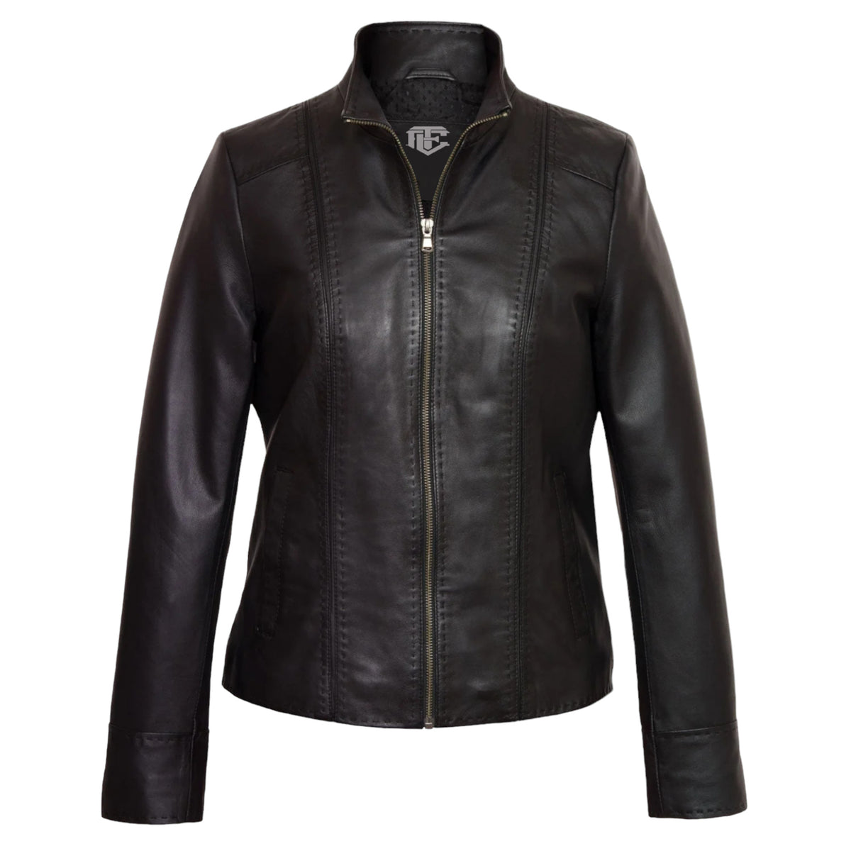 Women Black Leather Jacket Classic & Timeless Design
