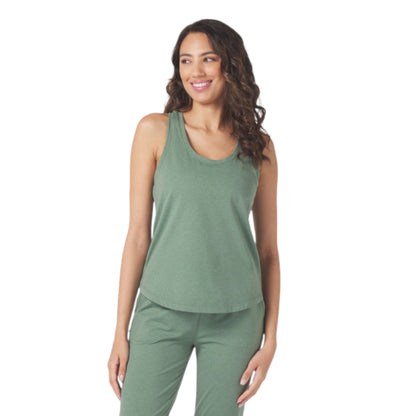 Women's Sage Green Marble Tank Top