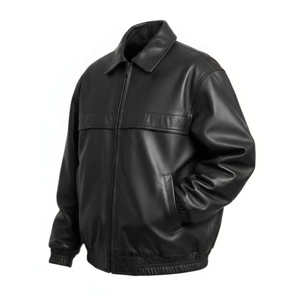 Women Heritage Oversized Leather Jacket Vintage 90s Style