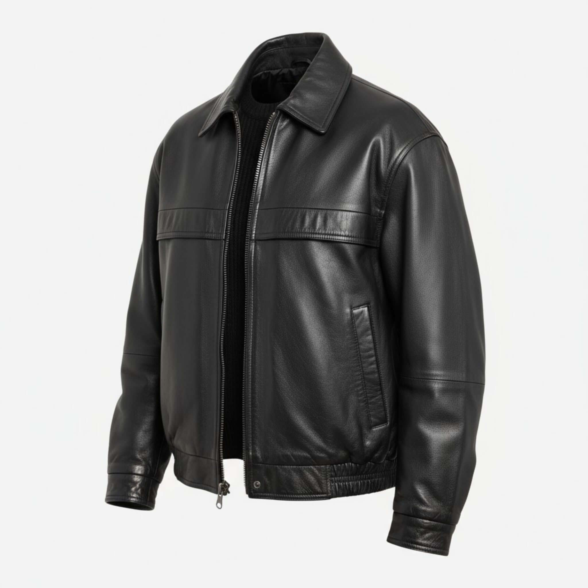Women Heritage Oversized Leather Jacket Vintage 90s Style