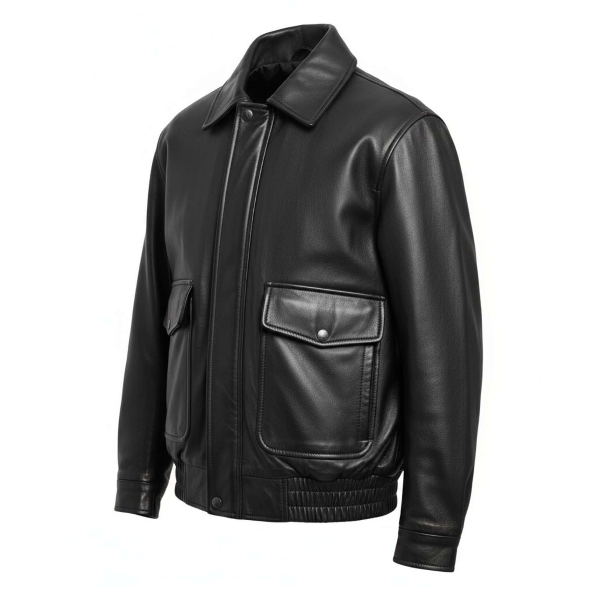 Women Vintage 90s Oversize Genuine Leather Bomber Jacket