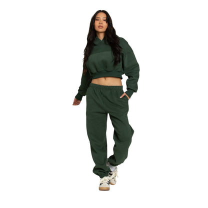 Hunter Green Jogger Sweatpants – Perfect for Lounge and Active Wear