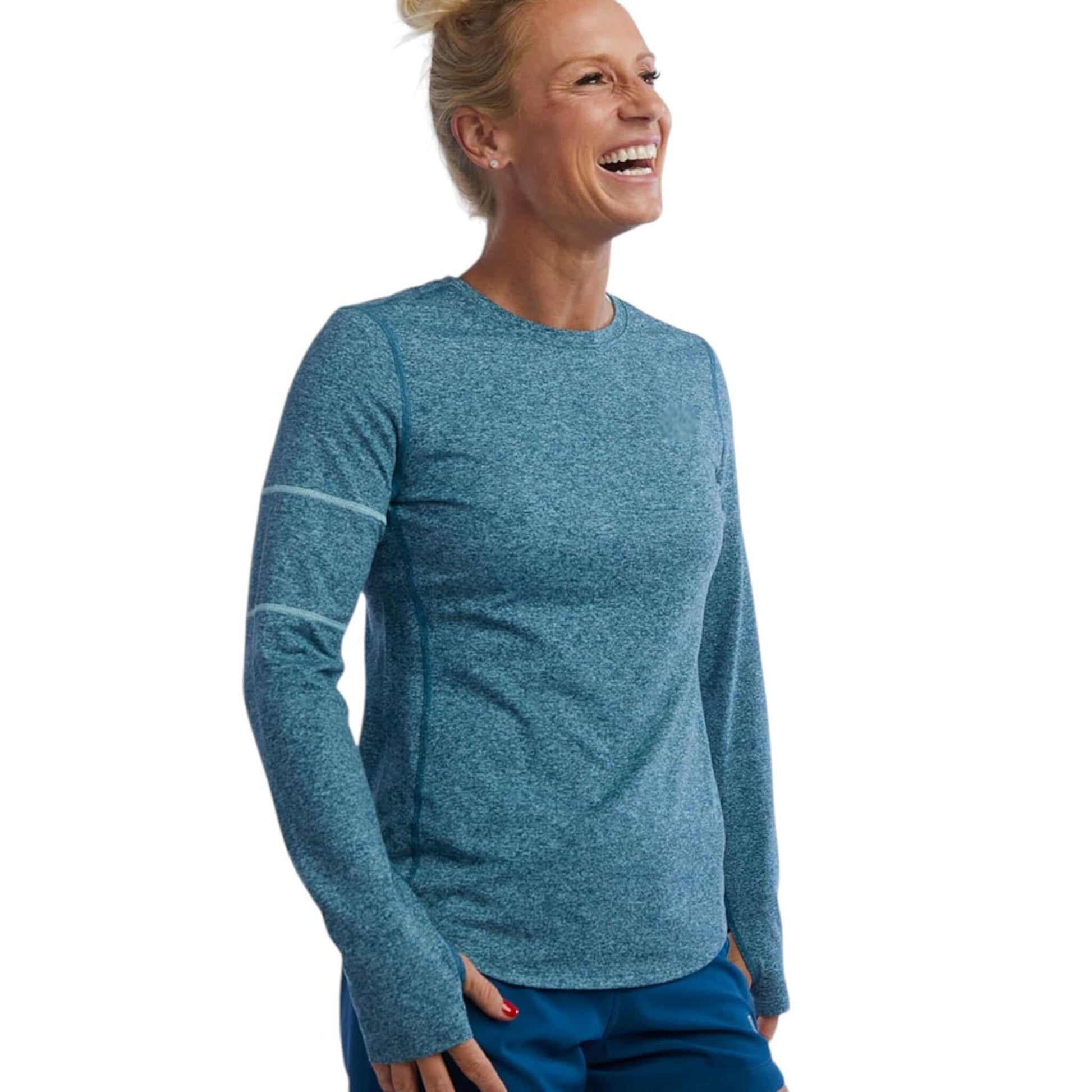 Women Breathable Long Sleeve Fitness Top Stylish Activewear