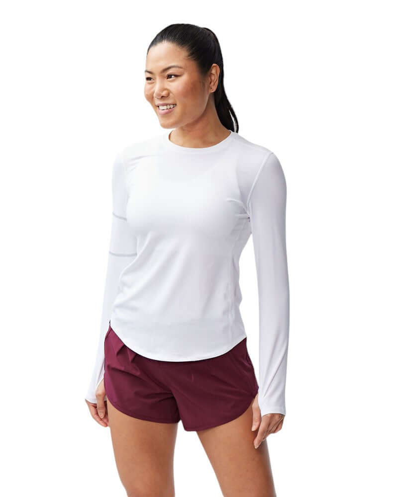 Women Breathable Long Sleeve Fitness Top Stylish Activewear