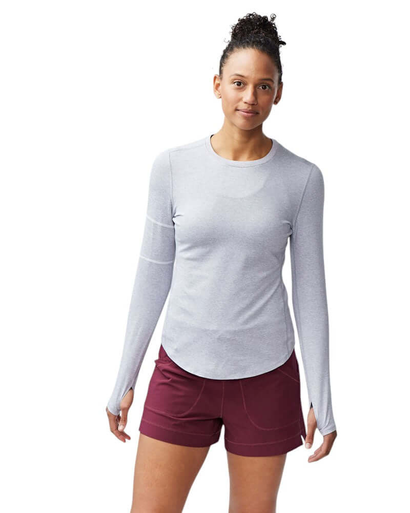 Women Breathable Long Sleeve Fitness Top Stylish Activewear
