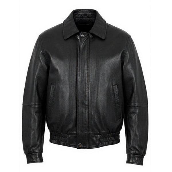 Classic Women Vintage Leather Bomber Oversize Jacket