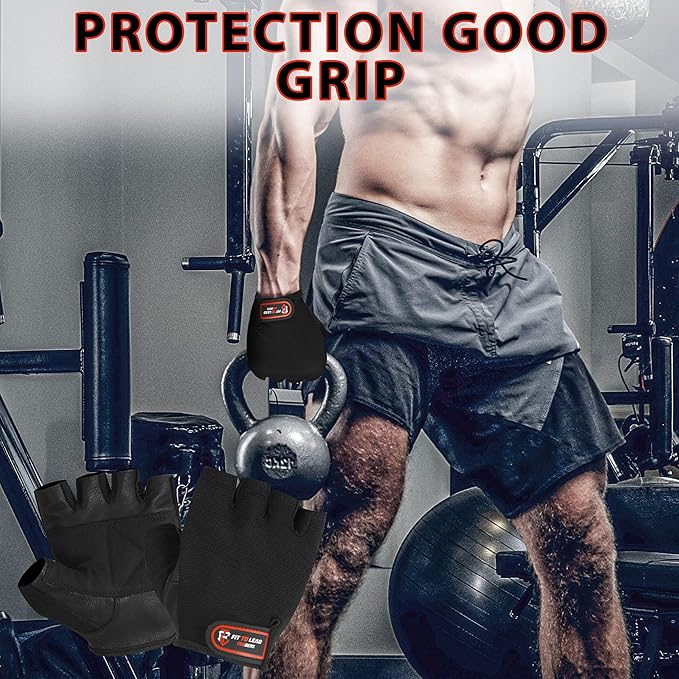 Leather Weightlifting Gloves for Men & Women Gym Gloves